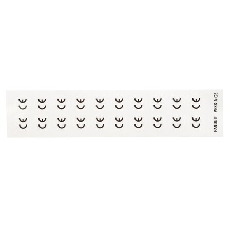 Panduit Card Label, Polyester, CE symbol, 0.49" PESS-A-CE
